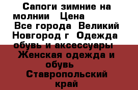 Сапоги зимние на молнии › Цена ­ 5 900 - Все города, Великий Новгород г. Одежда, обувь и аксессуары » Женская одежда и обувь   . Ставропольский край